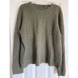 Cable knit cashmere sweater